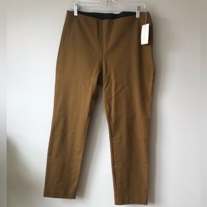 Women’s high rise skinny ankle pants in olive green